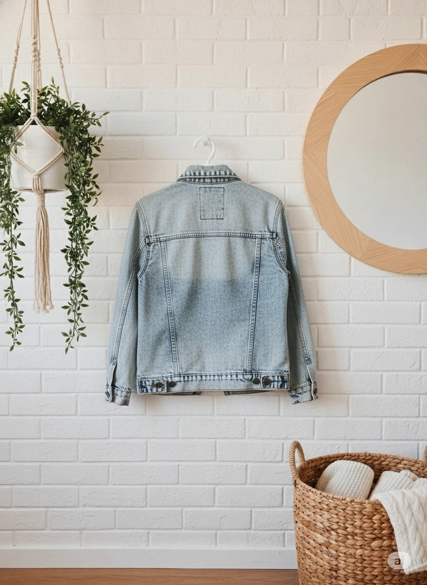 Kids denim jacket · Size 134/140 · Casual style · Light wash – Zeeman – taille 9 ans / 134 cm 2