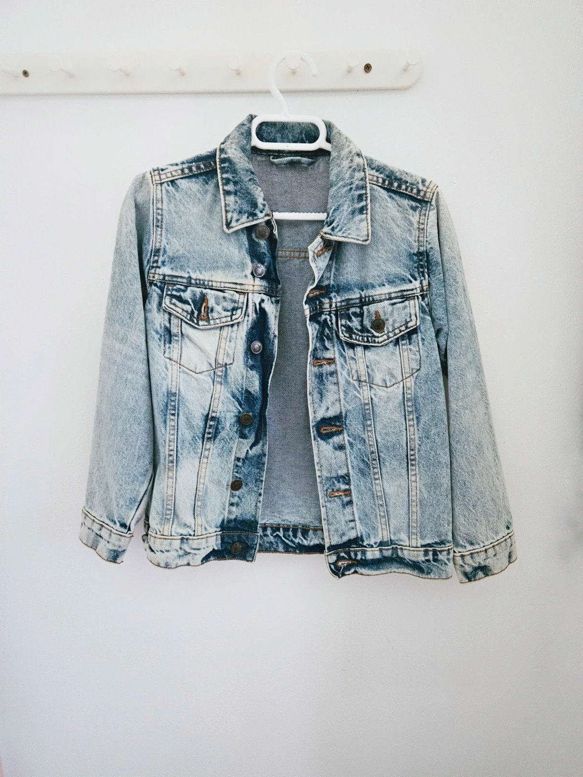 Kids denim jacket · Size 134/140 · Casual style · Light wash – Zeeman – taille 9 ans / 134 cm 3