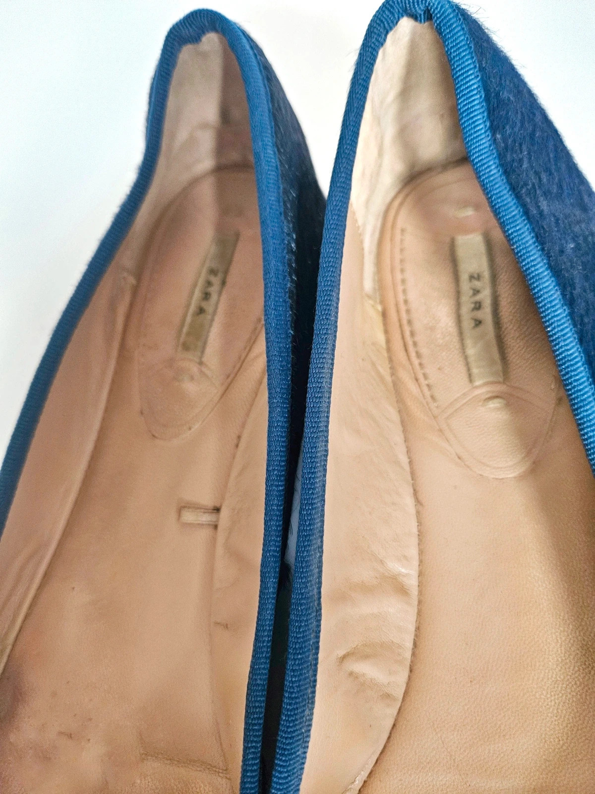 Bailarinas ZARA azul marino · navy blue flats · talla 40 · 13 € – Zara – taille 40 3
