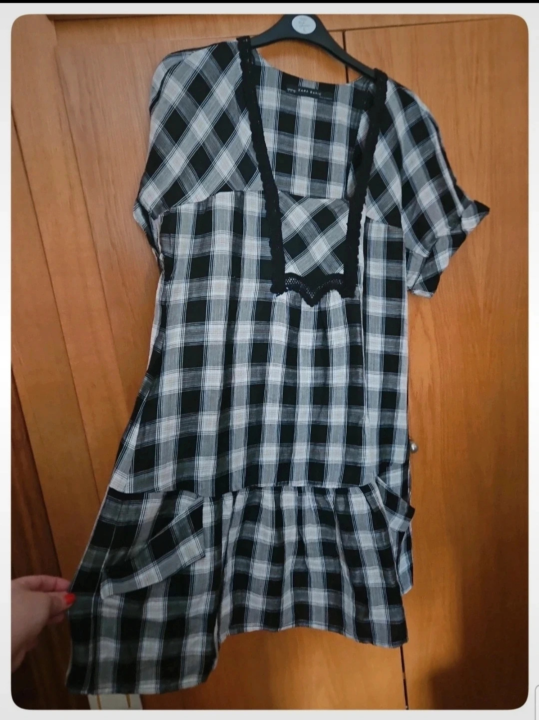 Vestido babydoll Zara de lino (Talla L) cómodo, con bolsillos y estilo único – Zara – taille L / 40 / 12