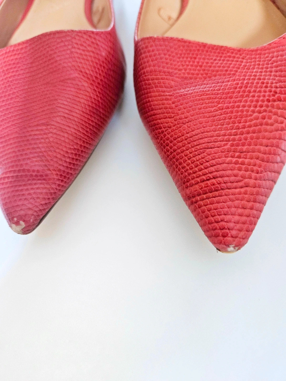 Bailarinas rojas ZARA con cordones · red lace-up flats · talla 40 – Zara – taille 40 2