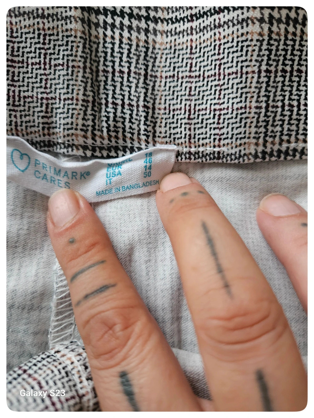 Pantalón de cuadros primark – talla 44, estilo moderno – Primark – taille XXXL / 46 / 18 4