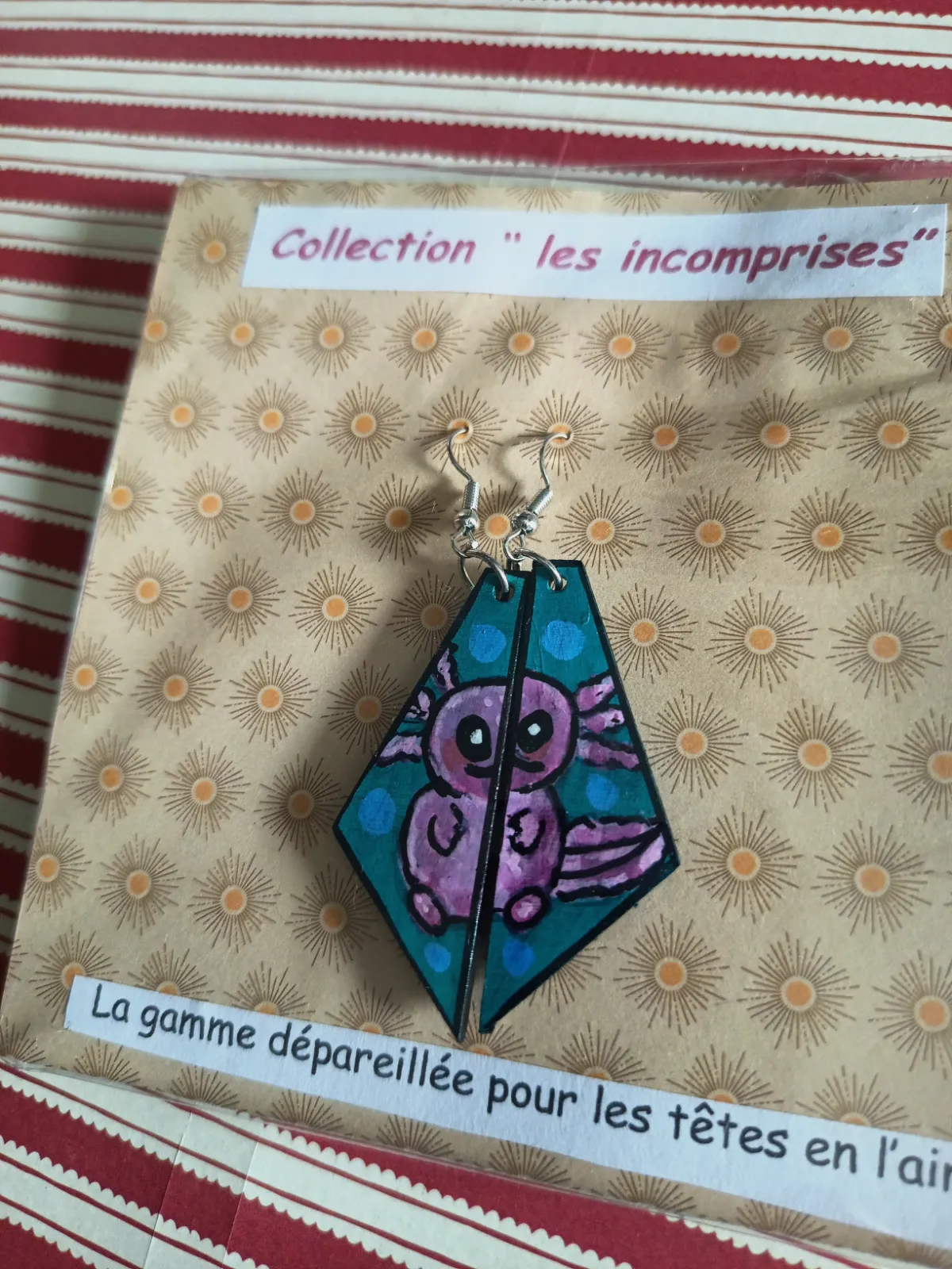 Boucle d'oreille collection les incomprises  – Recycl'Art 2