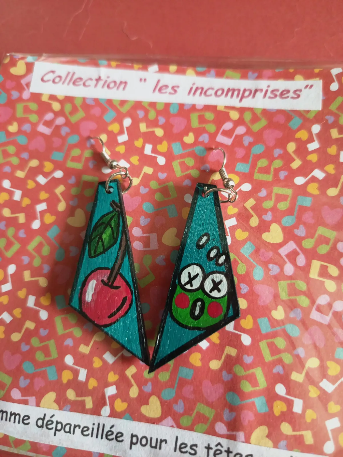 Boucles d'oreille collection les incomprises – Recycl'Art 2