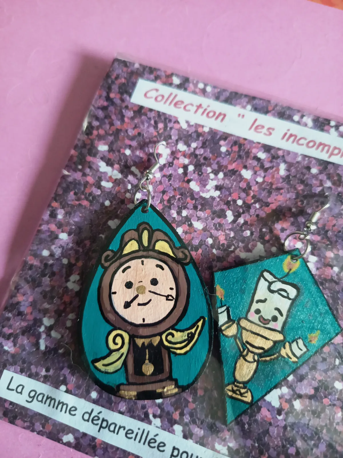 Boucle d'oreille collection " les incomprises"  – Recycl'Art 2