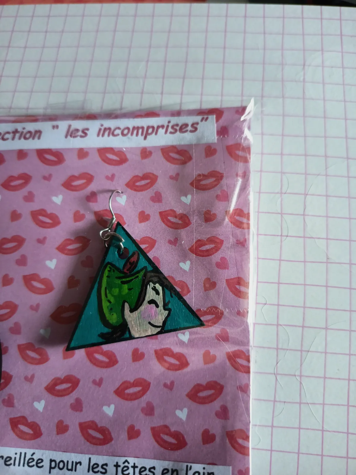 Boucle d'oreille collection " les incomprises" – Recycl'Art 3