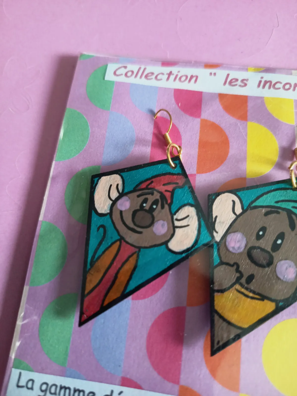Boucle d'oreille collection" les incomprises" – Recycl'Art 2