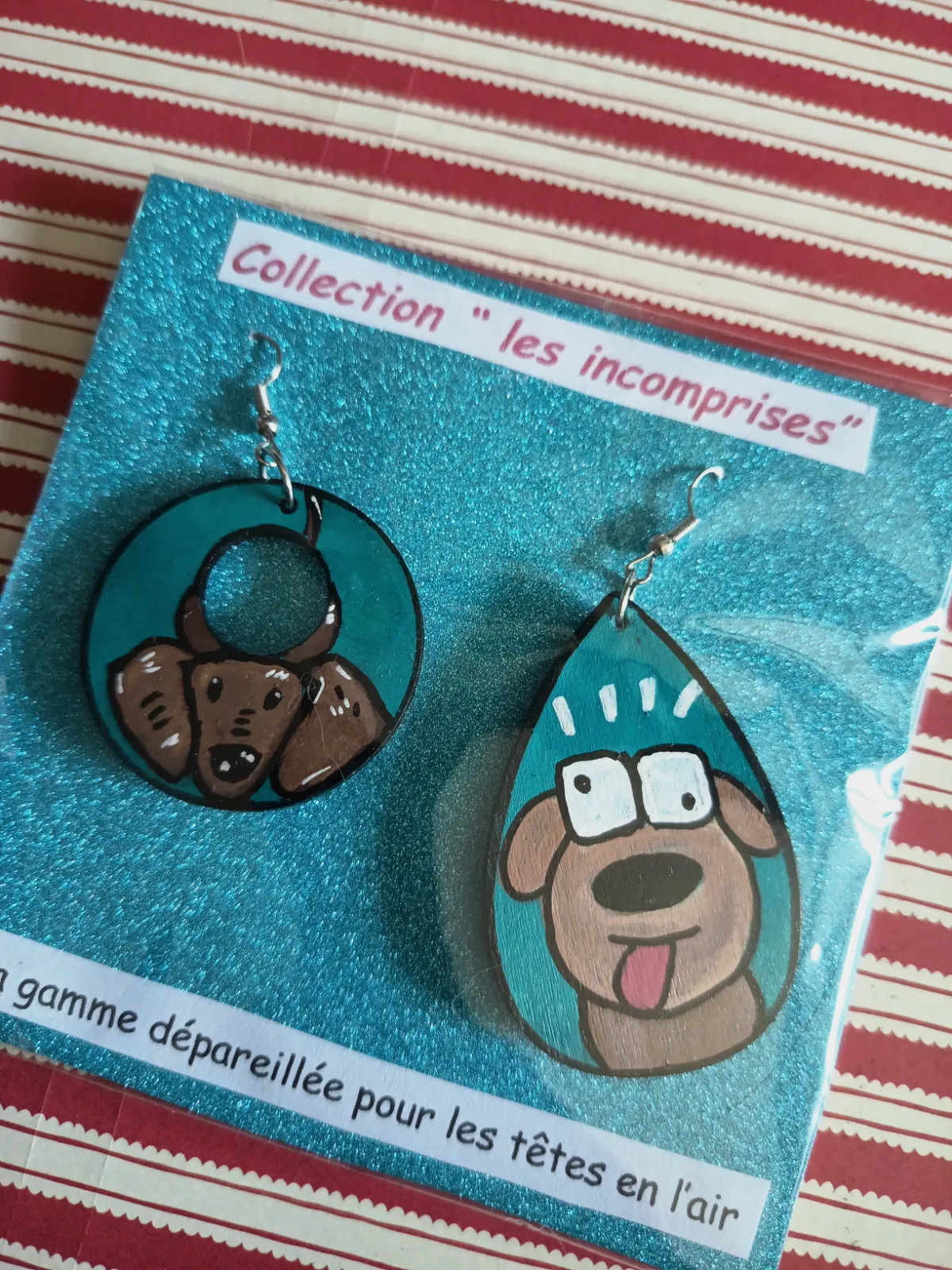 Boucles d'oreille collection les incomprises  – Recycl'Art 3