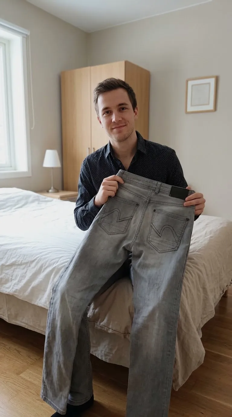Jean droit gris homme – Jules – taille S 3