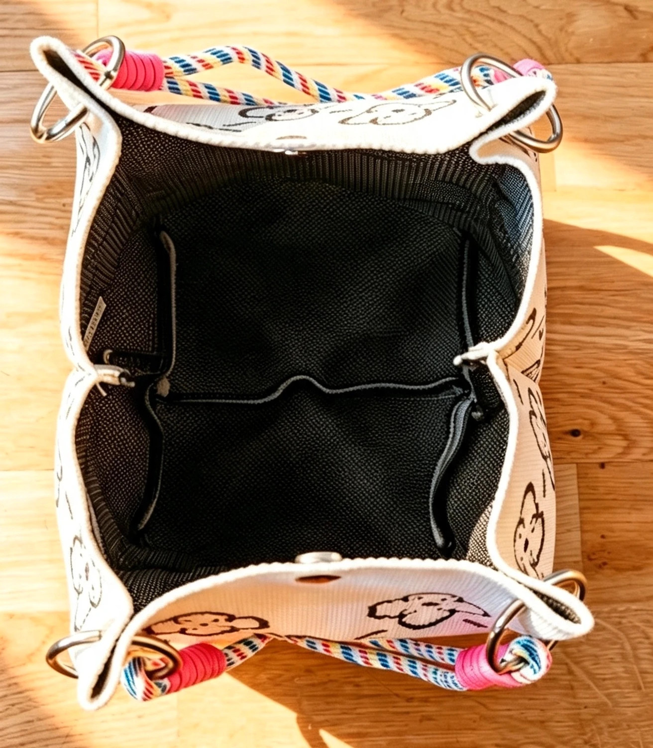 New Autumnal Flower Knit Bucket Bag Boho Indie Earthy Hippie 3