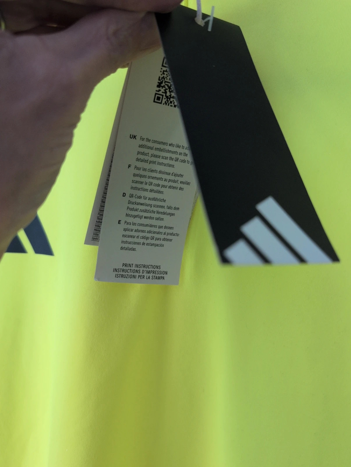 New Yellow Adidas Long Sleeve Trio24 Top UK 12 – adidas – taille M / UK 12-14 3