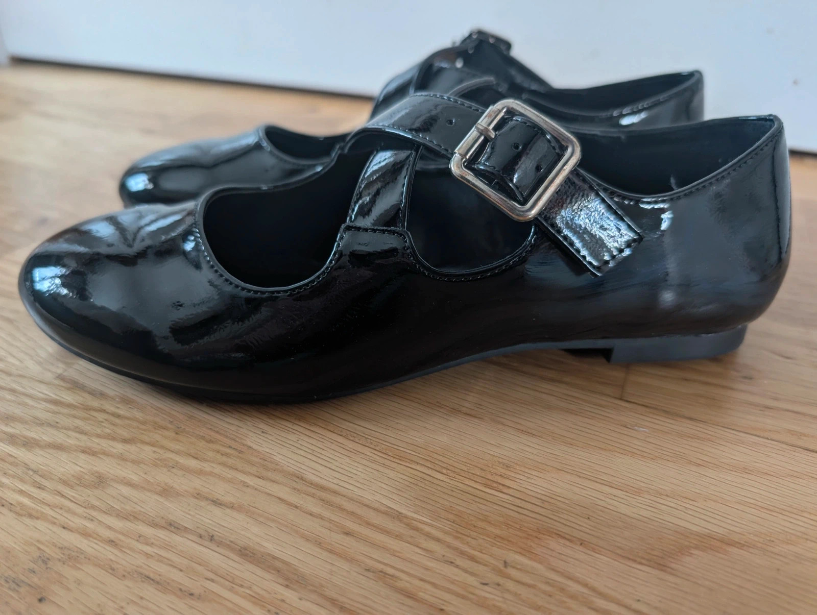 New Black Patent Mary Jane Ballet Flats UK 5 – Graceland – taille 5 4