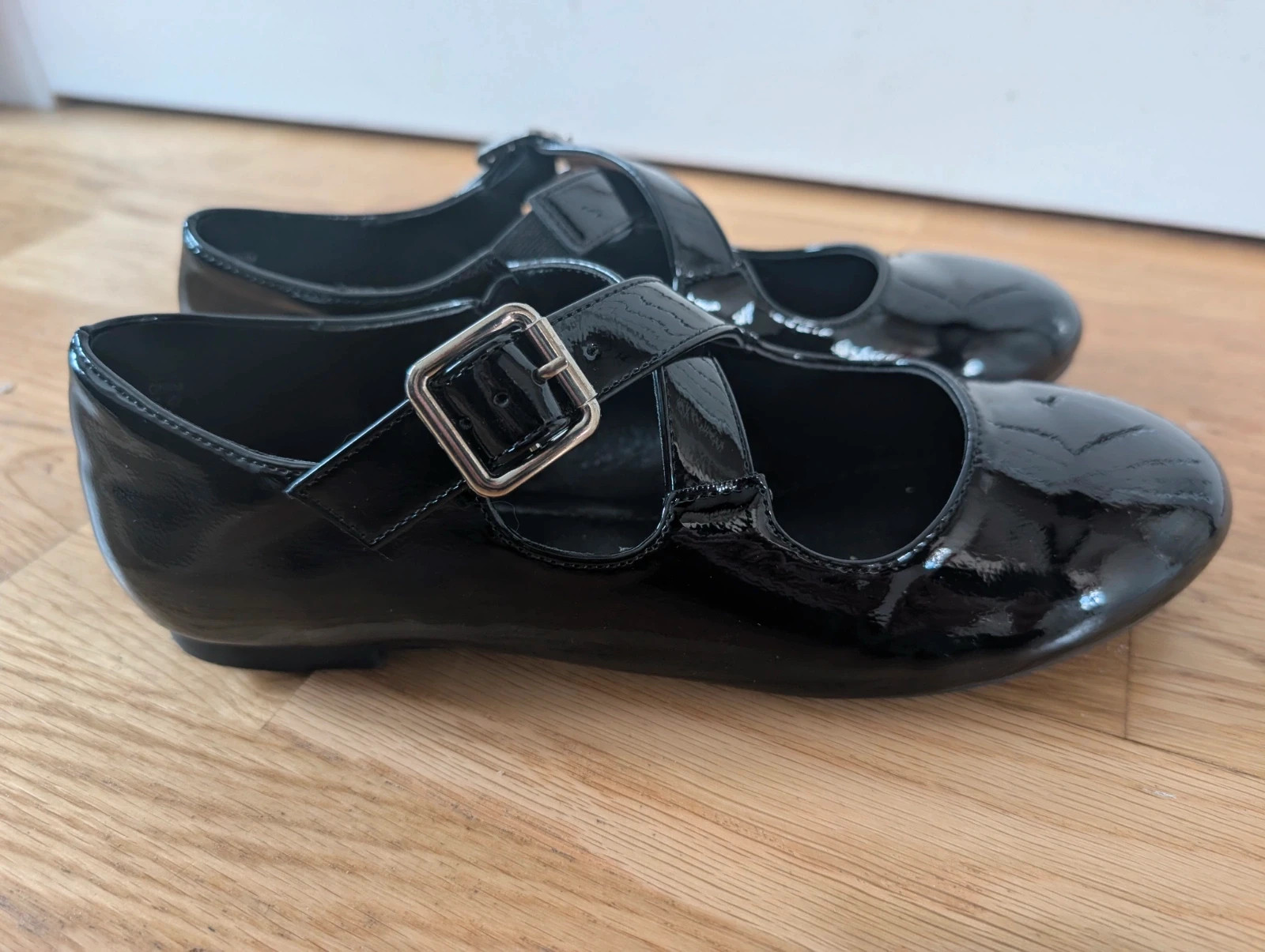 New Black Patent Mary Jane Ballet Flats UK 5 – Graceland – taille 5 2