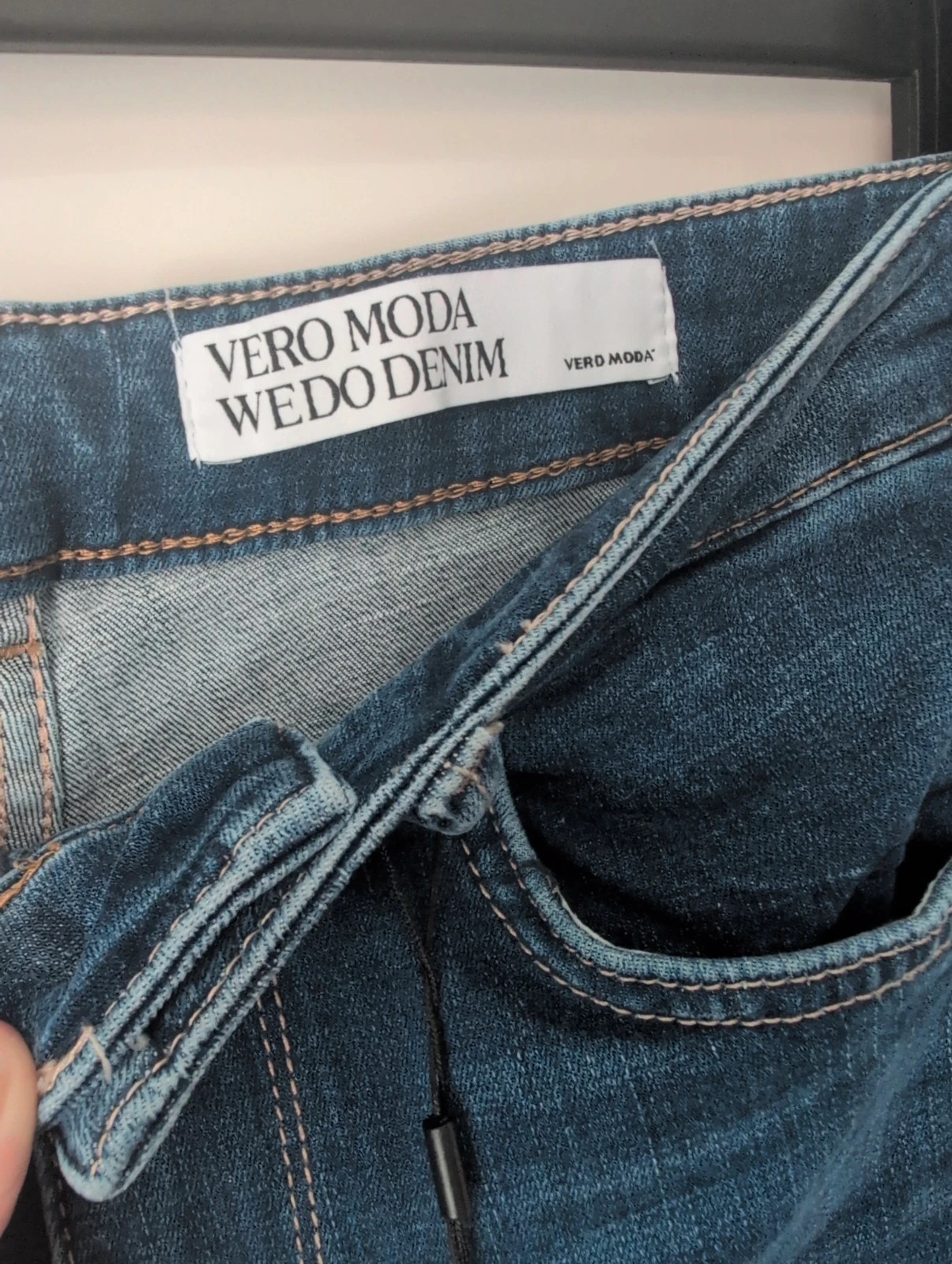 New Vera Moda Blue Denim High Rise Jeans – Vero Moda – taille M / UK 12-14 2