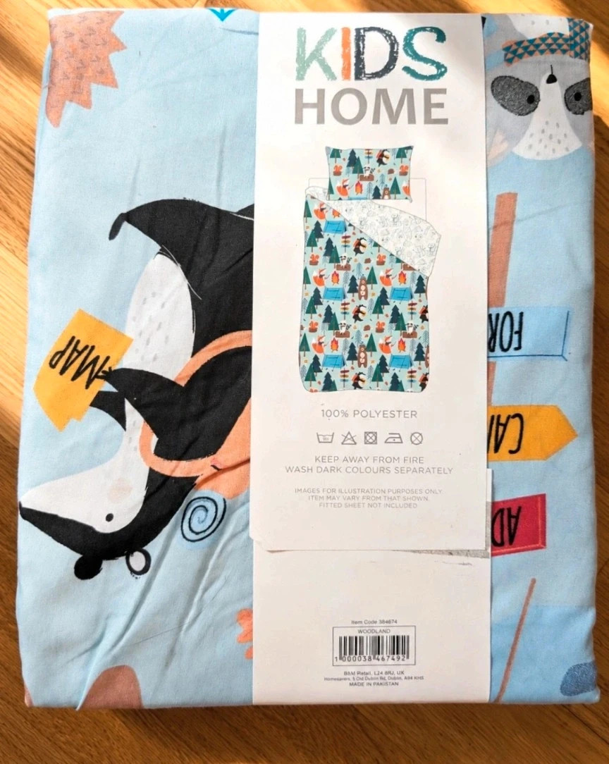New Kids Woodland Single Duvet Set Reversible – B&M – taille Single 2