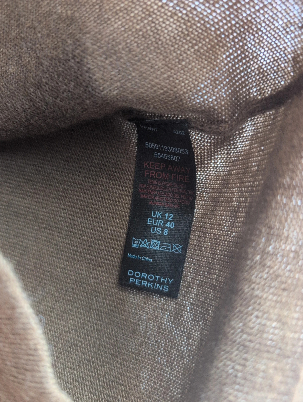 New Wool Mix Olive Green Khaki Knit Jumper UK 12 – Dorothy Perkins – taille M / UK 12-14 4