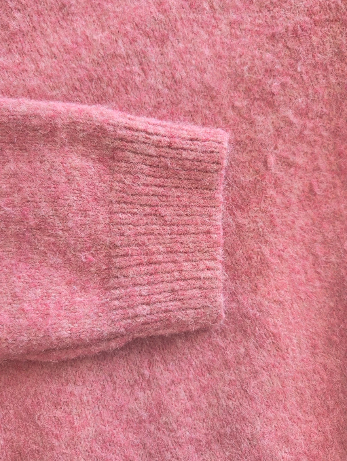 Pink Wool Mix Crewneck Brushed Knit Jumper UK 12 – TU – taille M / UK 12-14 5