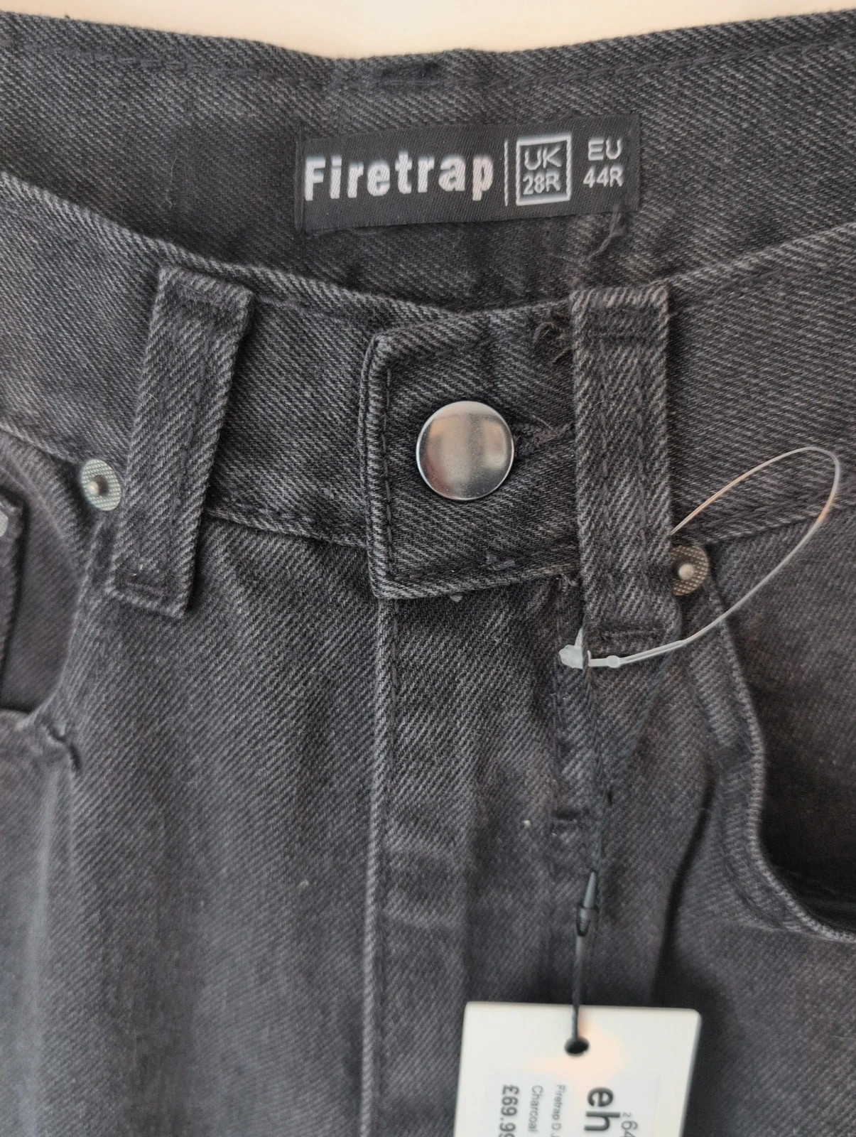 New Firetrap Charcoal Black Straight Leg Jeans UK 16 – Firetrap – taille L / UK 16-18 2