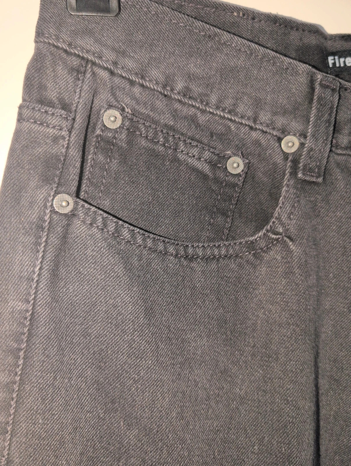 New Firetrap Charcoal Black Straight Leg Jeans UK 16 – Firetrap – taille L / UK 16-18 4