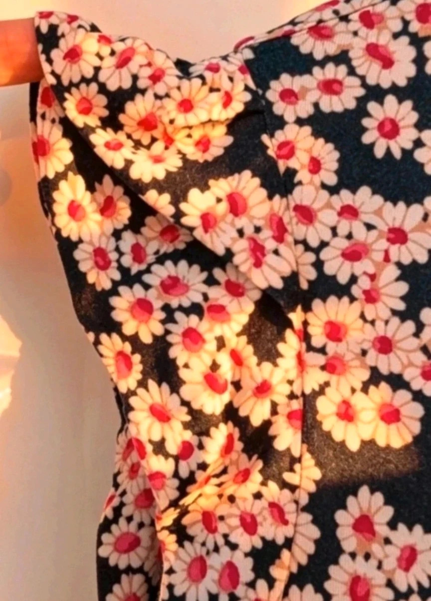 Oasis Floral Ruffle Sleeve Top | Size M | Summer Coastal Beach Holiday Boho Indie Hippie – Oasis – taille M / UK 12-14 3