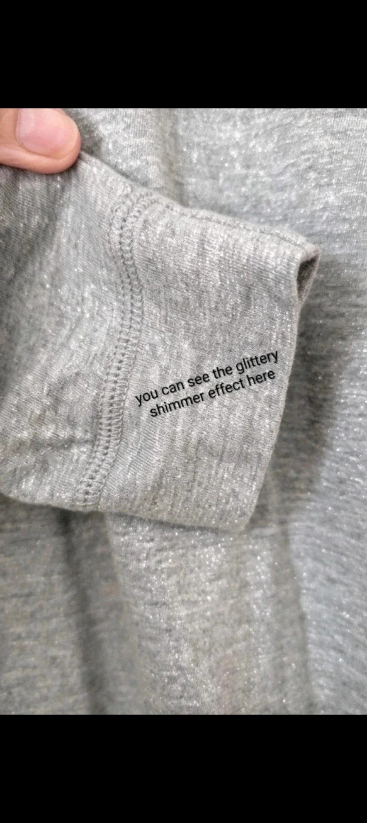 Next Grey Shimmer Top | UK12 | Summer Coastal Holiday Beach – Next – taille M / UK 12-14 2