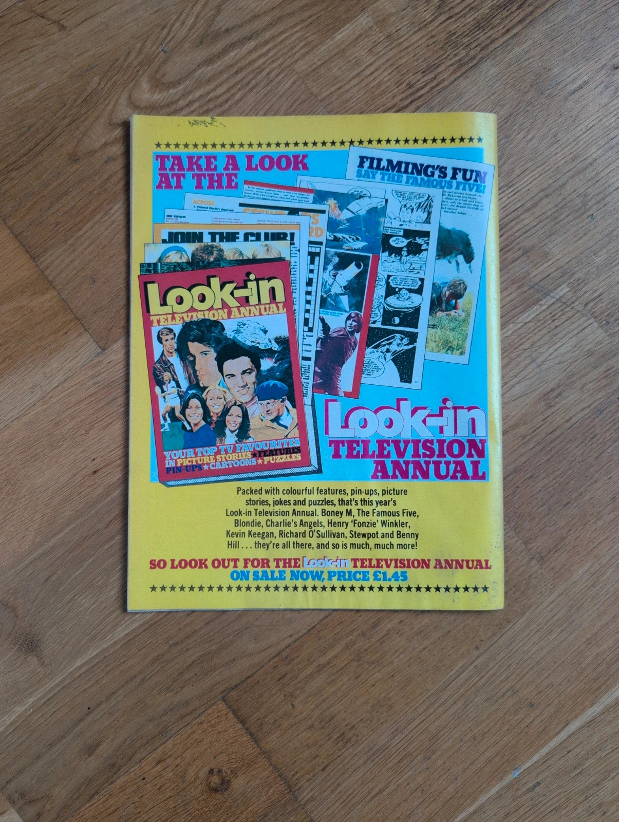 Vintage Look-in Junior TVTimes magazine cover featuring Cliff Richard November 1979 2
