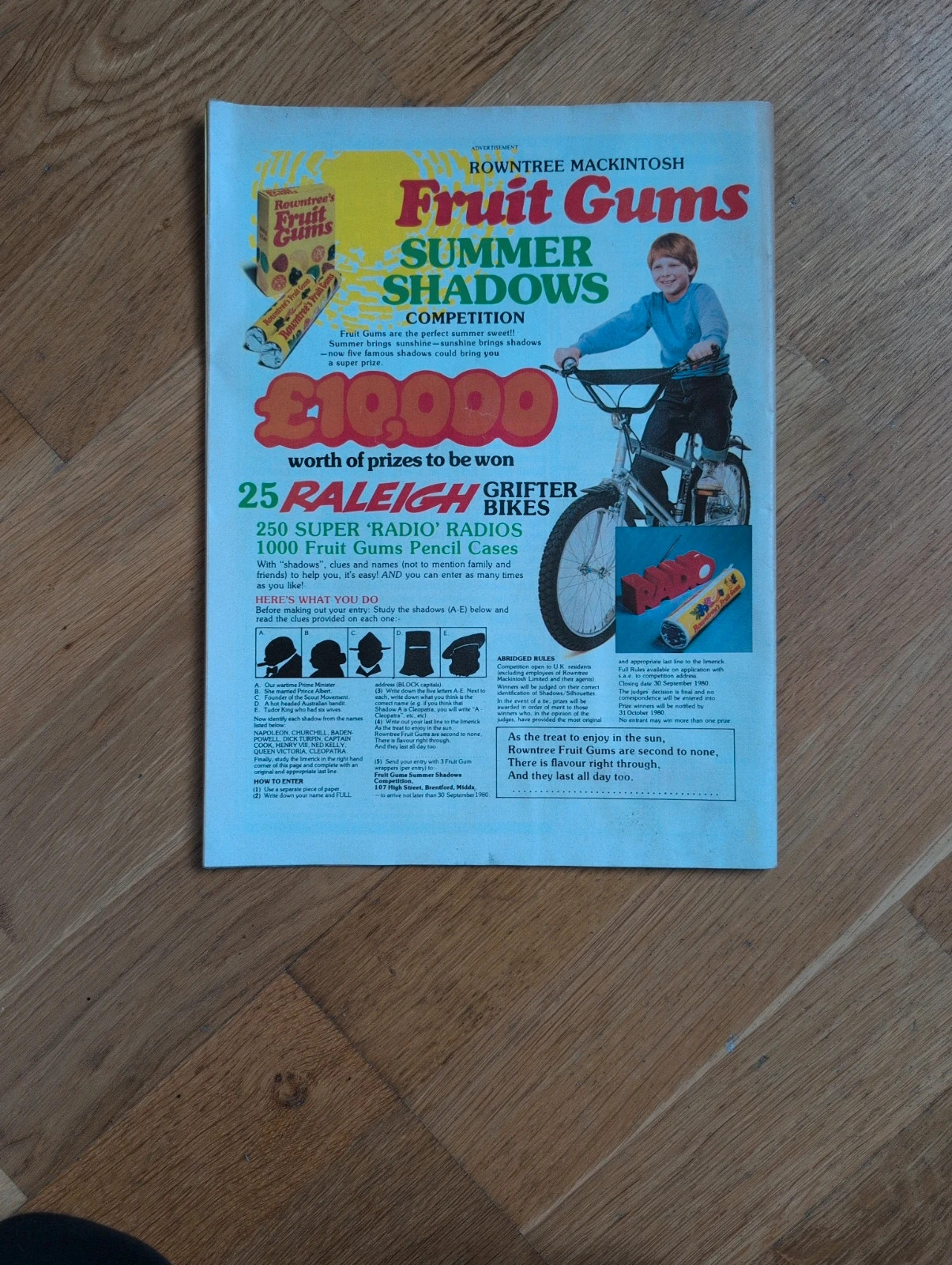 Vintage Look-in magazine, issue from June 21, 1980 2
