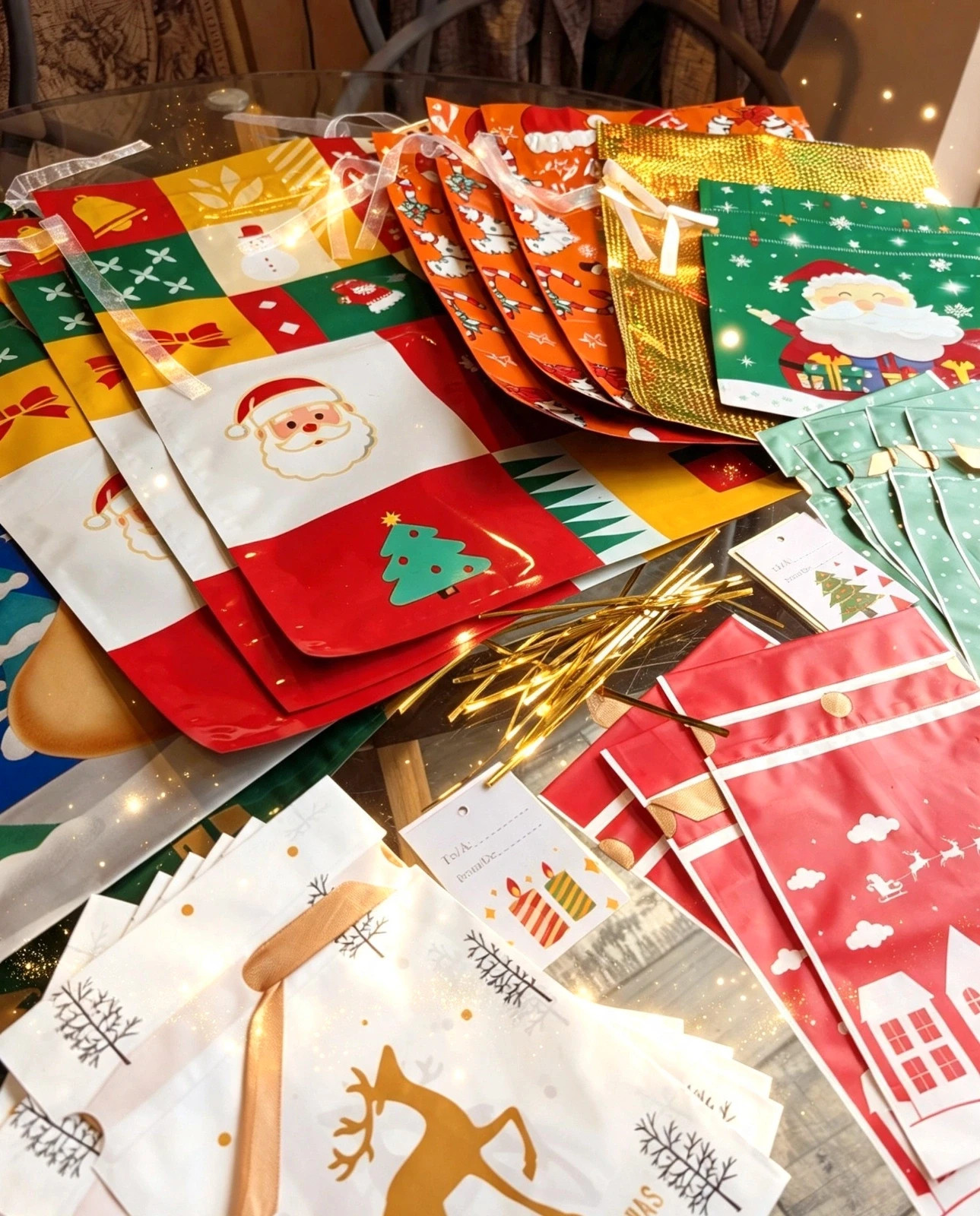 27pc Luxury Christmas Gift Bags | Drawstring | Assorted Sizes 2