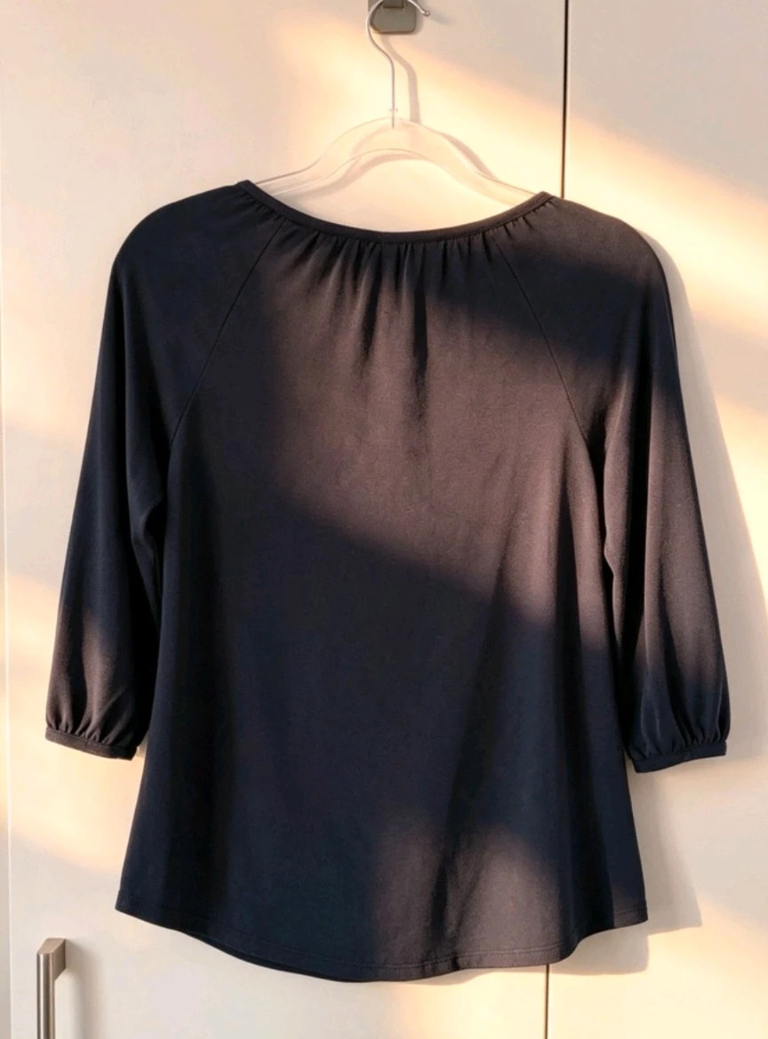 Next Navy Embroidered Boho Top | UK 10 | Tassel Tie Blouse | – Next – taille S / UK 8-10 5