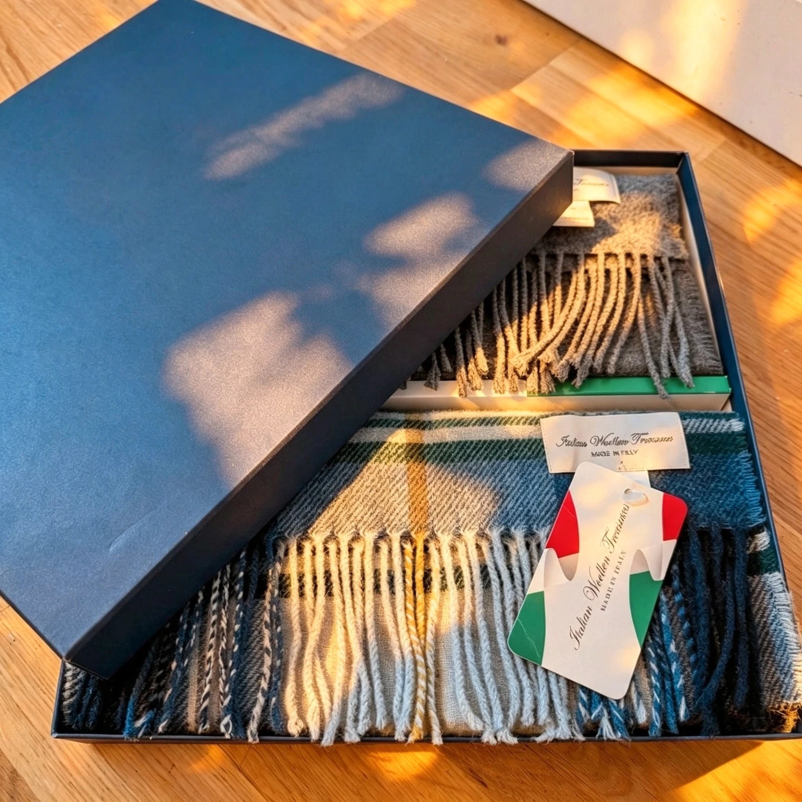 New 100% Italian Wool Scarfs / Scarves Gift Set Box – Italian woolen treasures 4