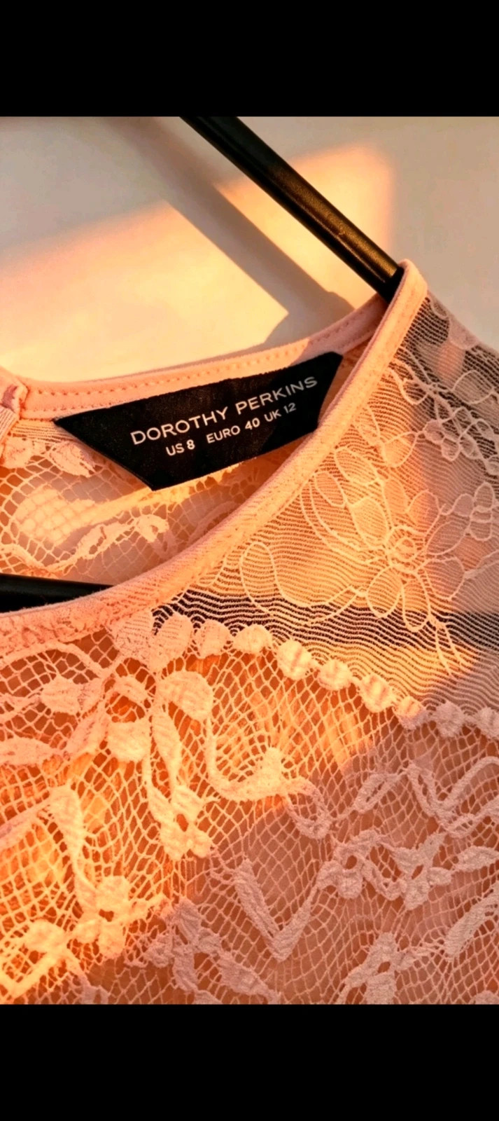 Dorothy Perkins Pink Lace Blouse | Size 12 – Dorothy Perkins – taille M / UK 12-14 3