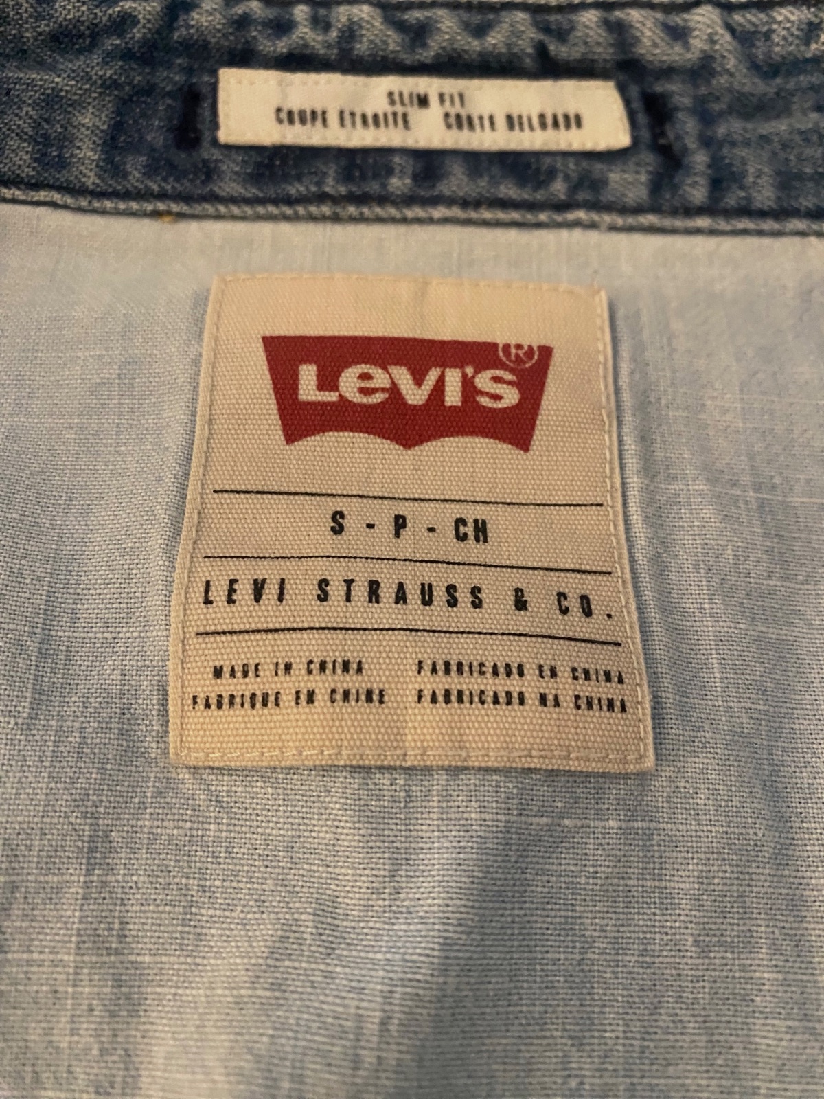 Chemise jean – Levis – taille S 3