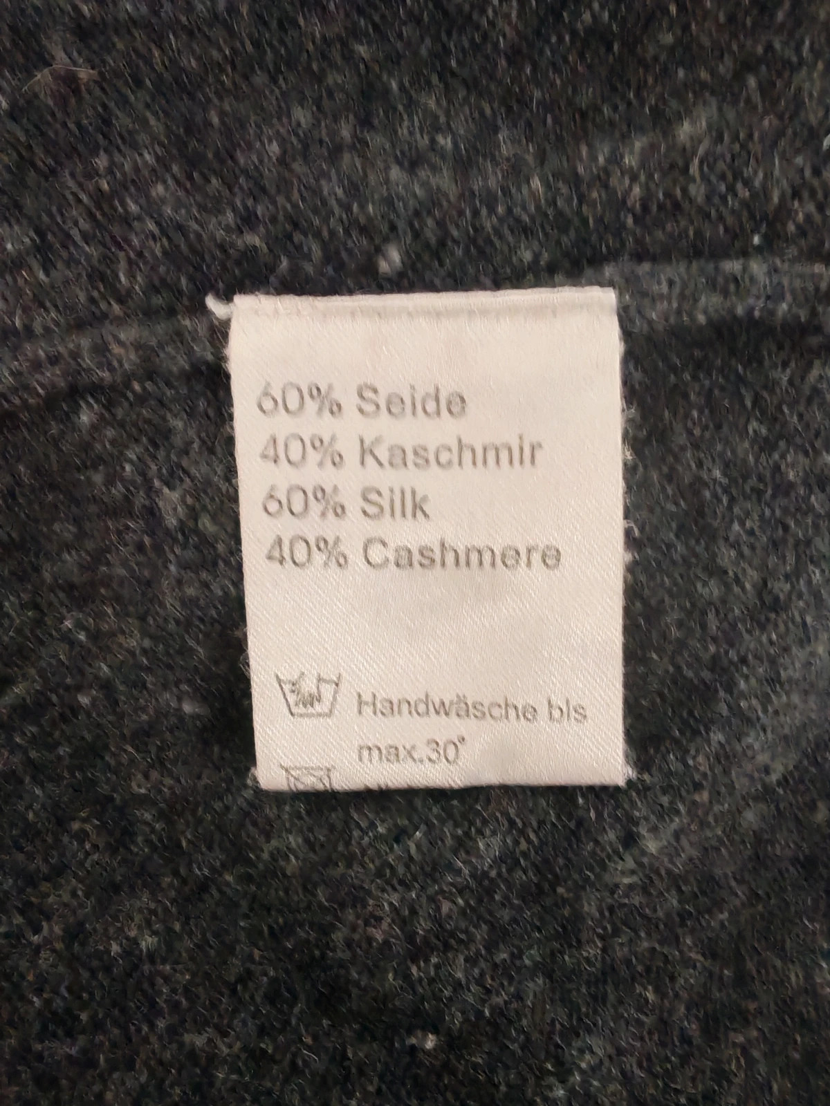 Suéter Atwardson seda y cashmere gris oscuro Talla XL – Atwardson – taille XL 3