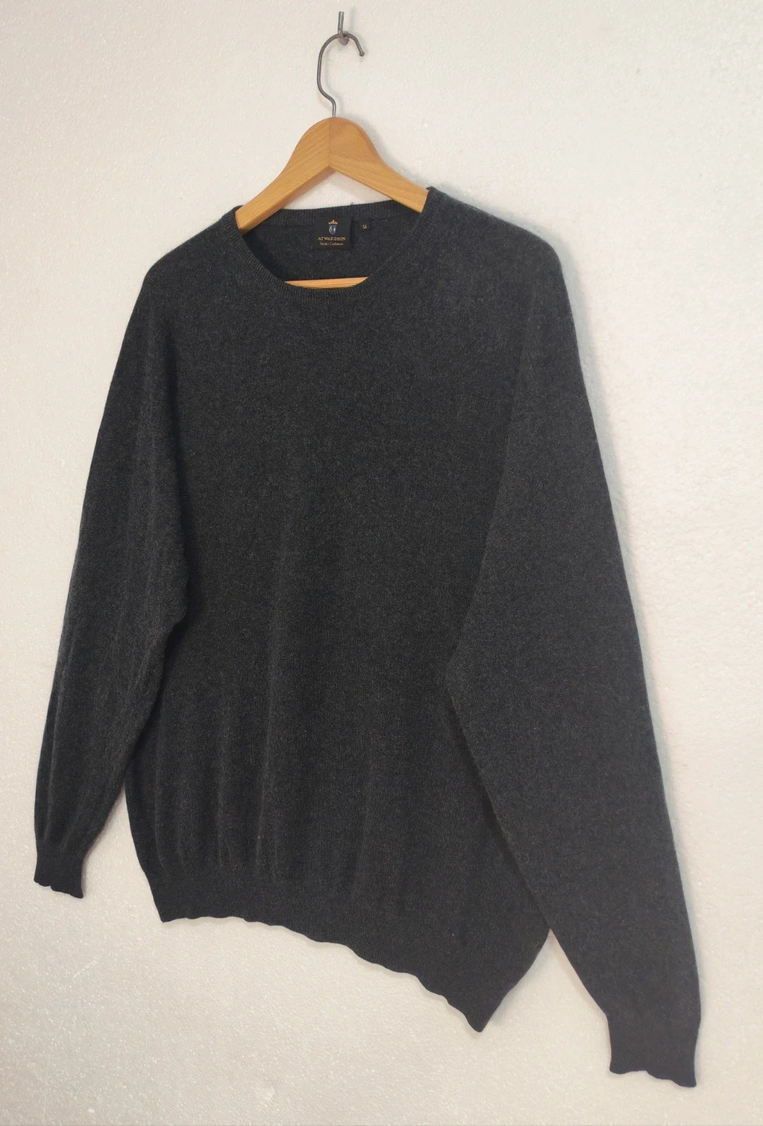 Suéter Atwardson seda y cashmere gris oscuro Talla XL – Atwardson – taille XL 5