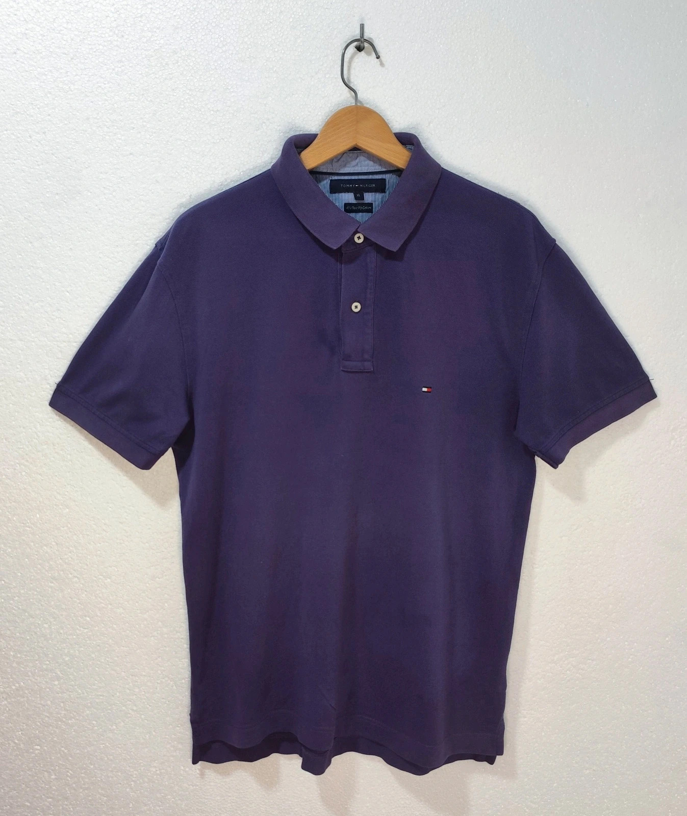 Polo Tommy Hilfiger Morado Manga Corta 100% algodón Talla XL – Tommy Hilfiger – taille XL