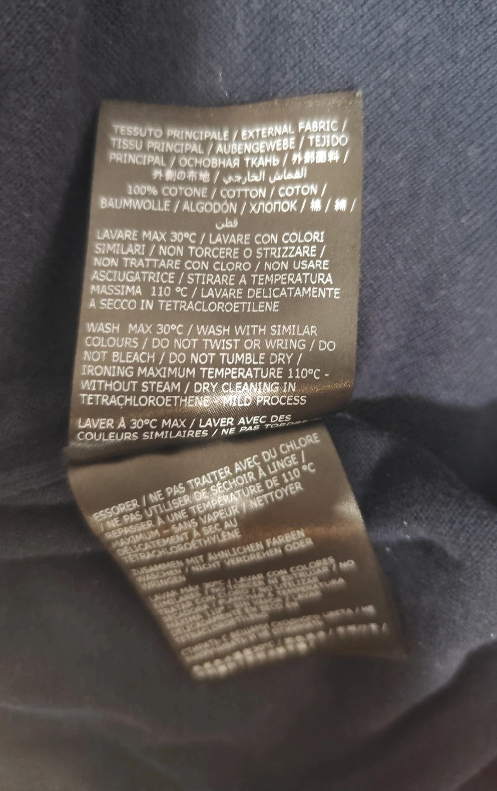 Jersey azul marino Boggi Milano 100% algodón Talla XXL – BOGGI MILANO – taille XXL 5