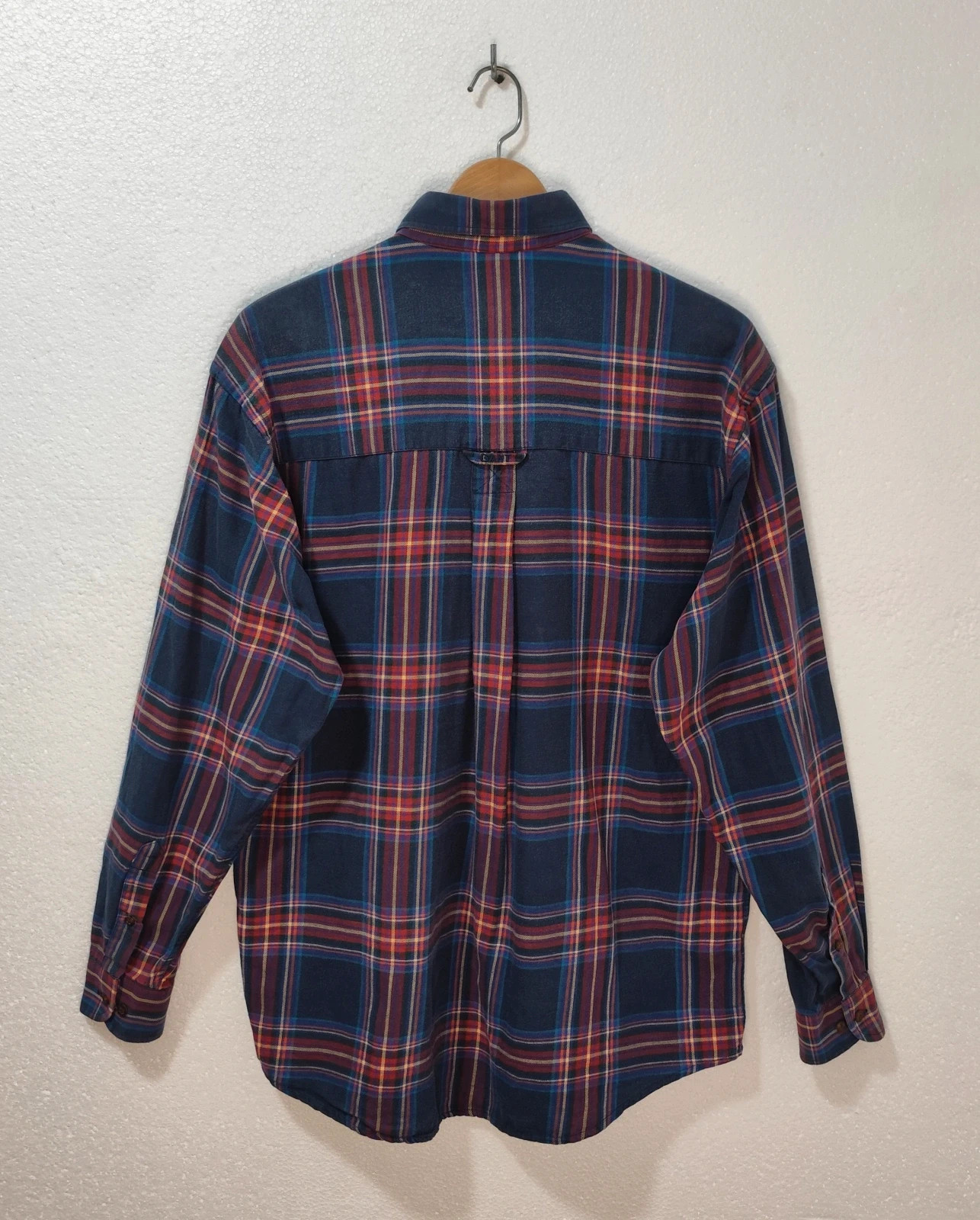 Camisa GANT Vintage Foxhunt Flannel Cuadros Tartán Azul Marino Talla M – GANT – taille M 4