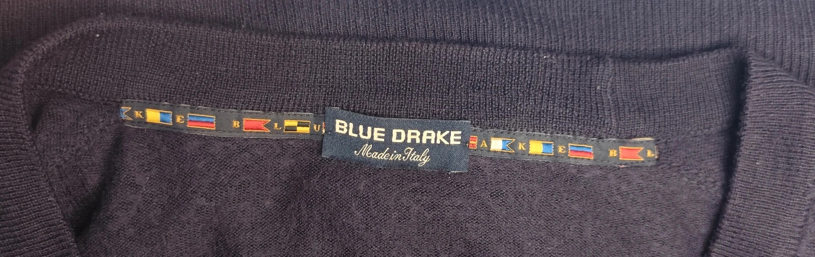 Cardigan Vintage Blue Drake Lana Merino XXL – Vintage Dressing – taille XXL 4