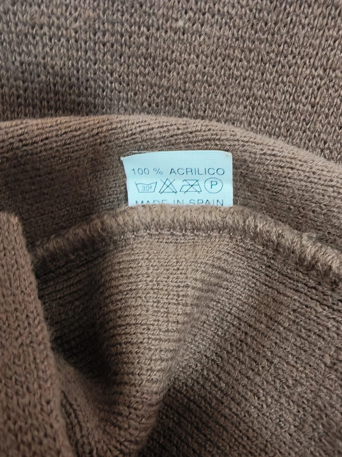 Chaleco Vintage de punto marrón chocolate Talla M – Vintage Dressing – taille M / 38 / 10 3