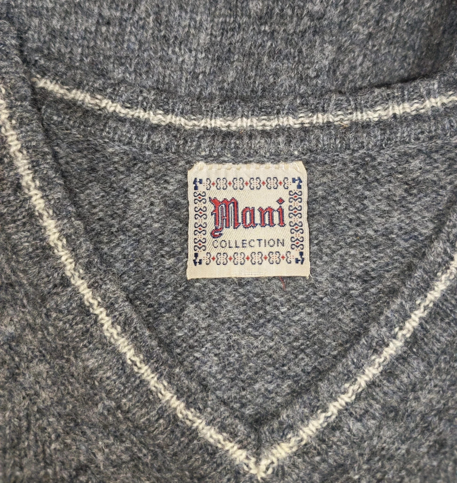 Jersey gris 100% de lana Mani Collection Talla XXL – Mani – taille XXL 2