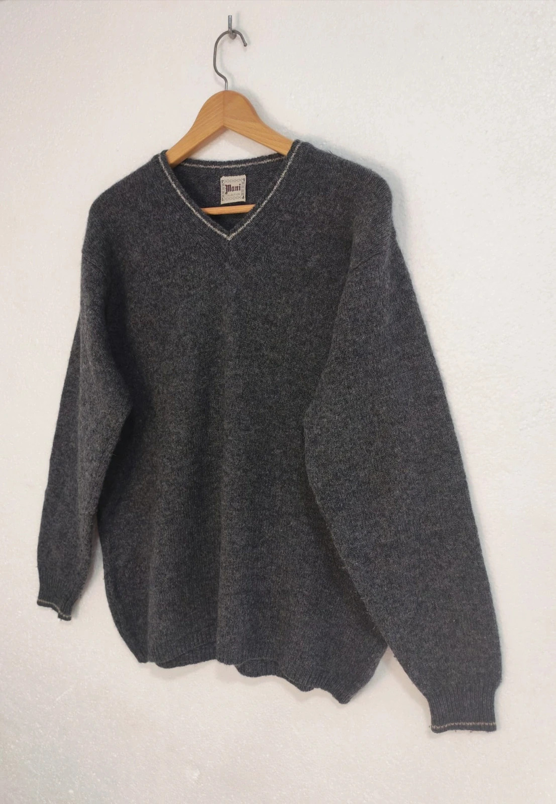 Jersey gris 100% de lana Mani Collection Talla XXL – Mani – taille XXL 5