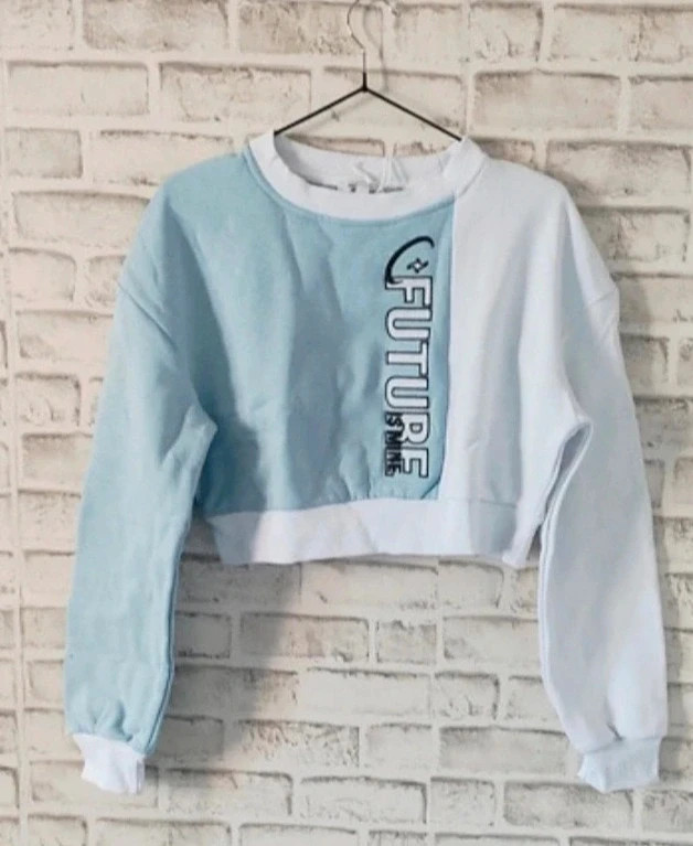 Pull court Ciel et blanc M – Don't Call Me Jennyfer – taille M / 38 / 10 2