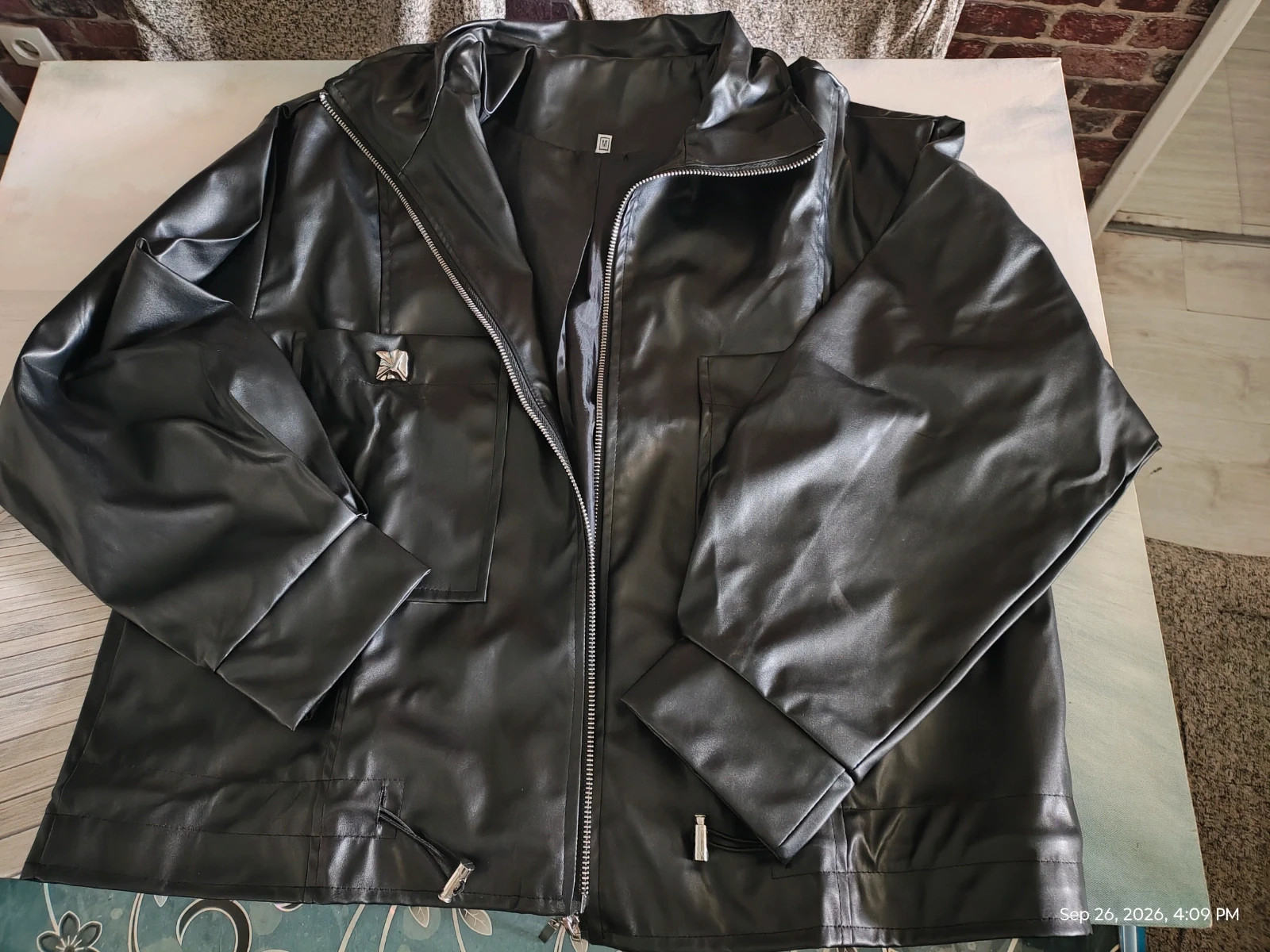 Pu leather jacket brand new – taille M / 38 / 10 4