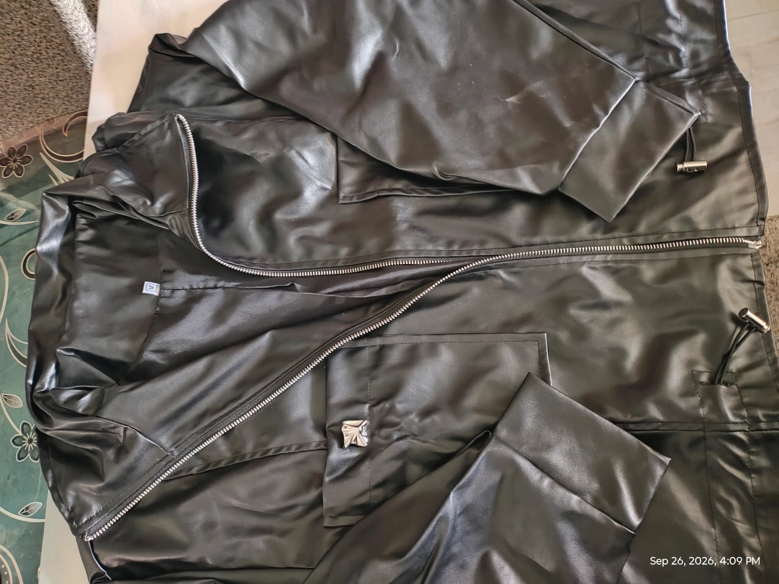 Pu leather jacket brand new – taille M / 38 / 10 5