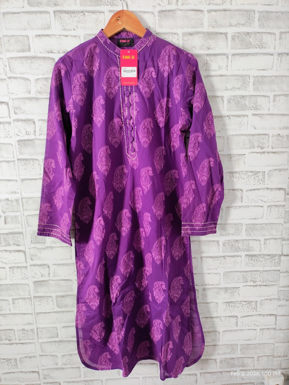 One piece lawn long shirt new with tag – Rang ja – taille M / 38 / 10 3