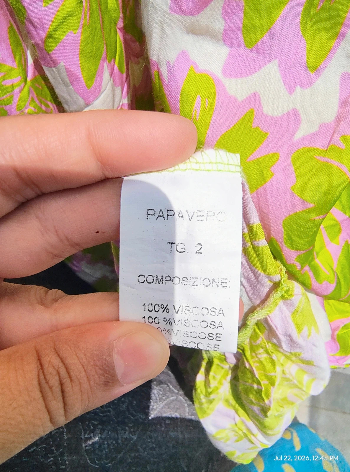 Papavero long dress one size like new – papavero – taille Taille unique 4