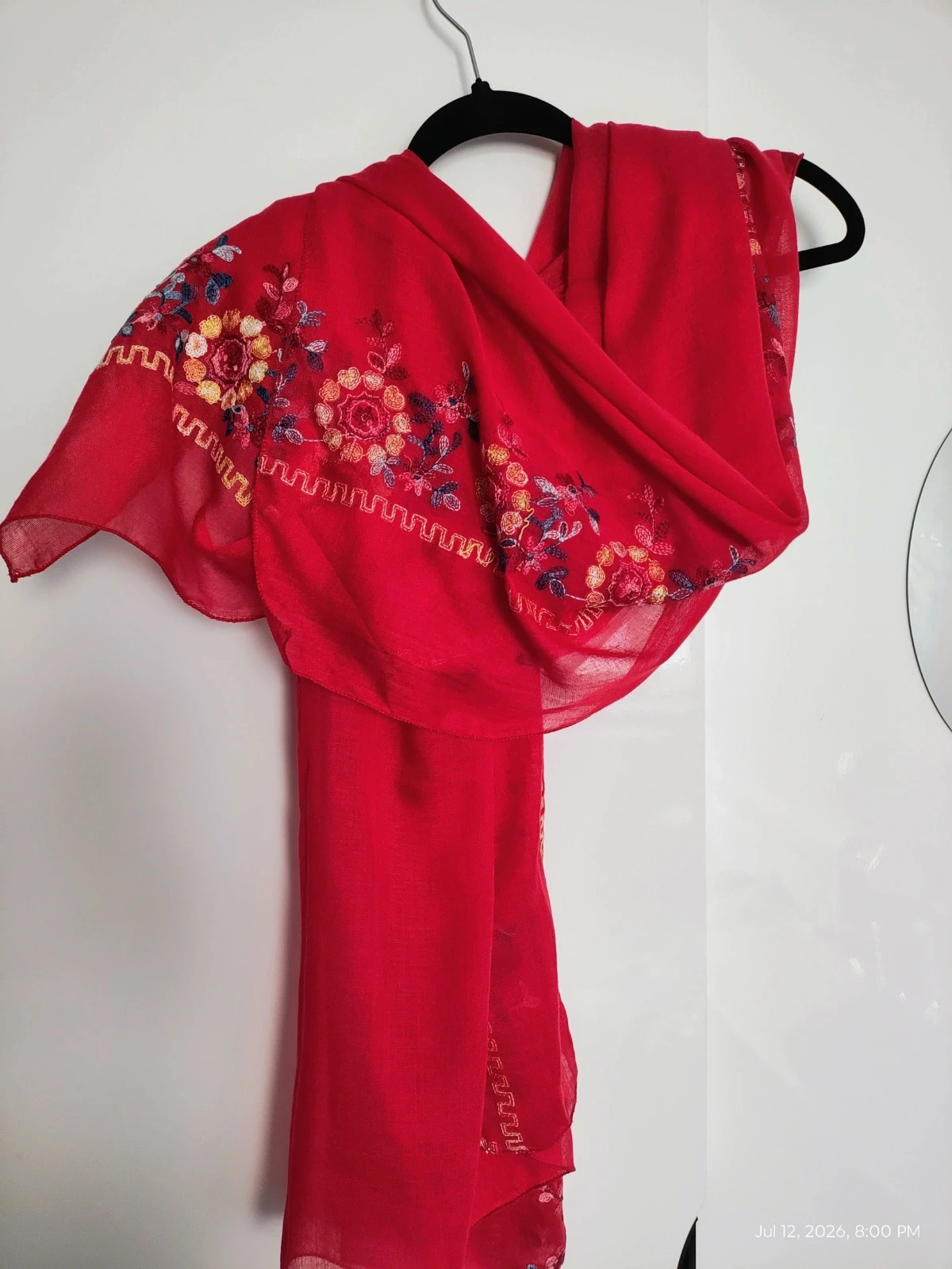 Summer scarf 🧣 cotton embroidered new – tiktok shop 3