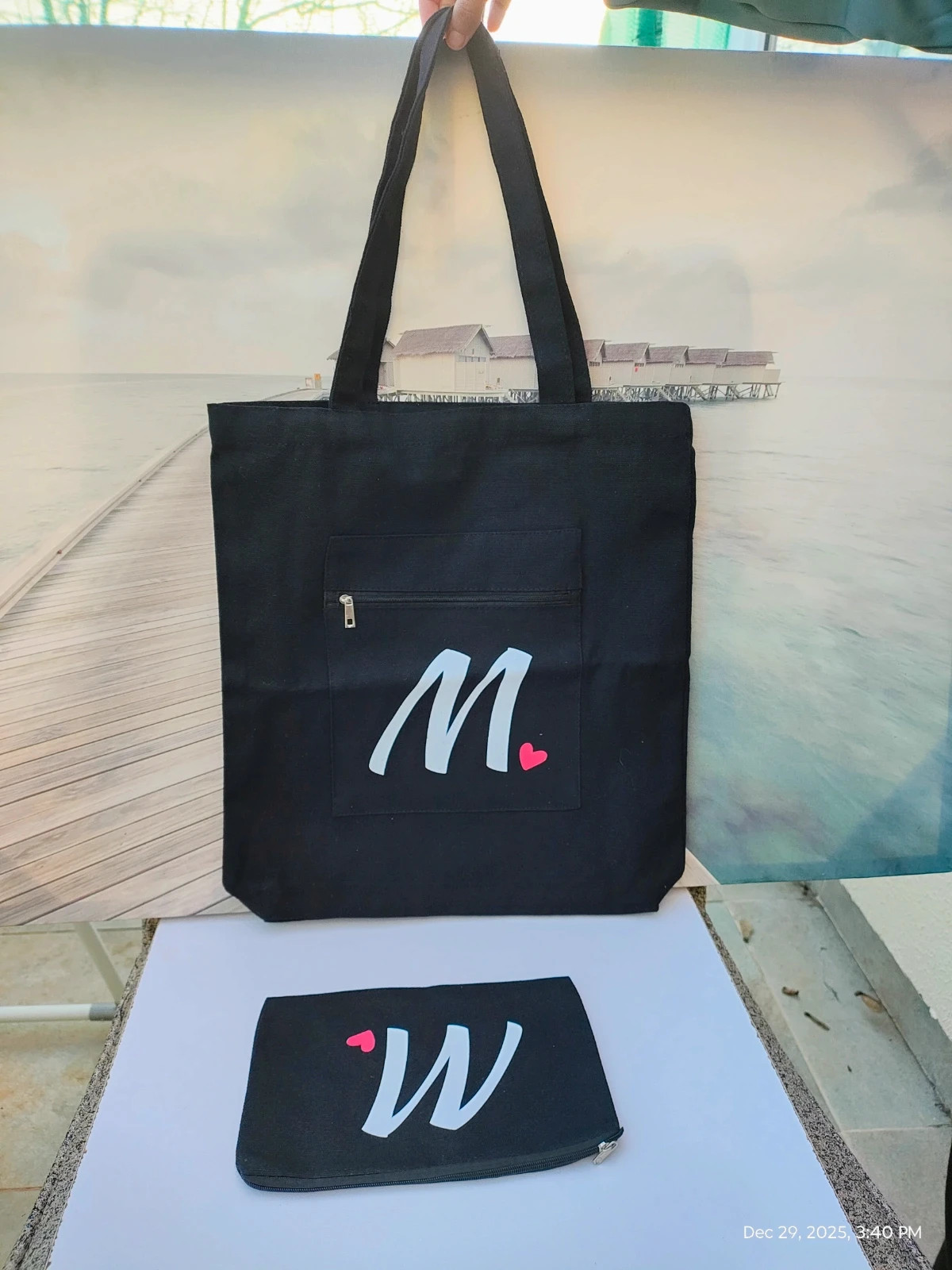 Fabric shoulder bag new