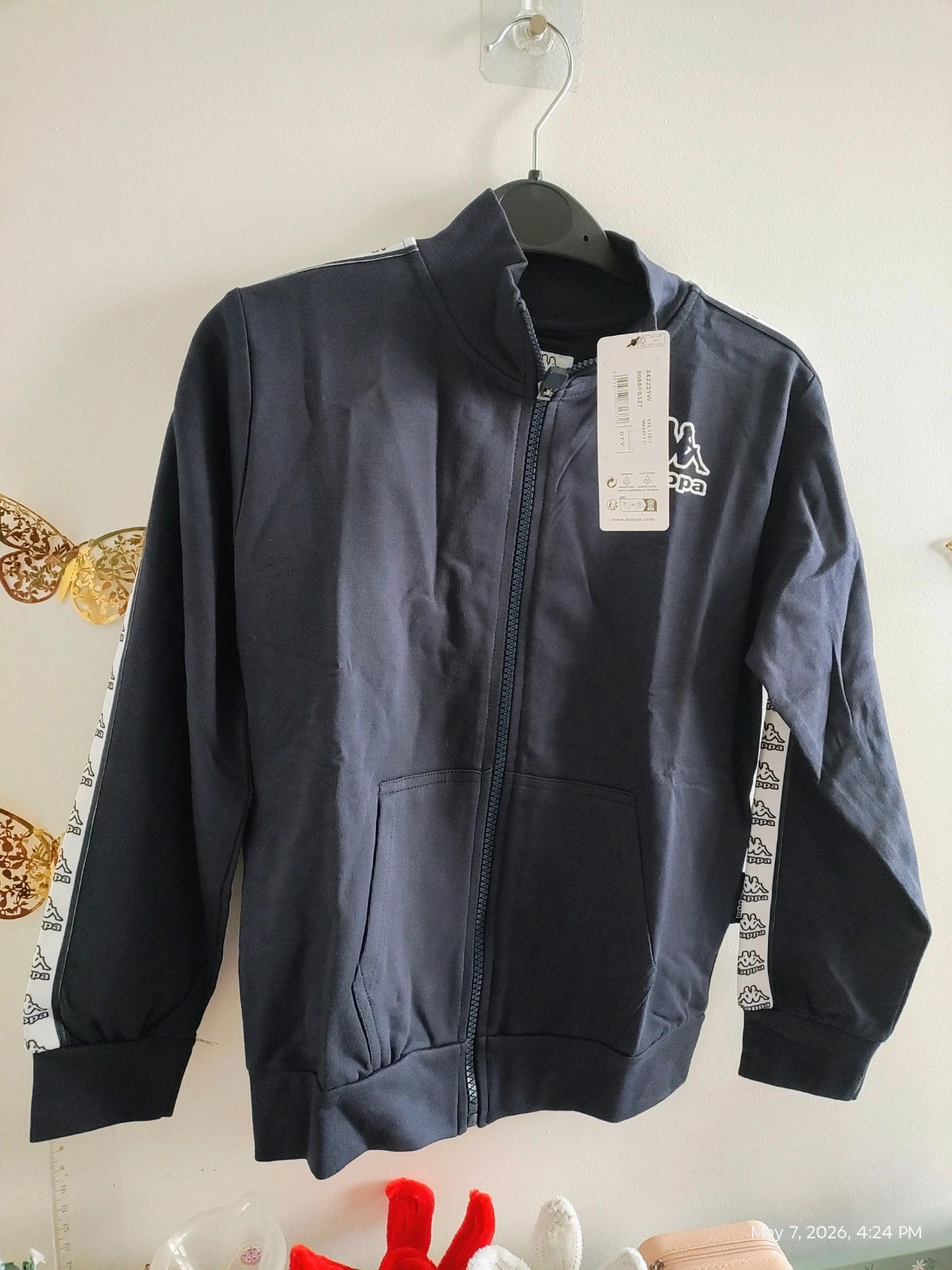 Zip up jumper kappa for 7 years boy