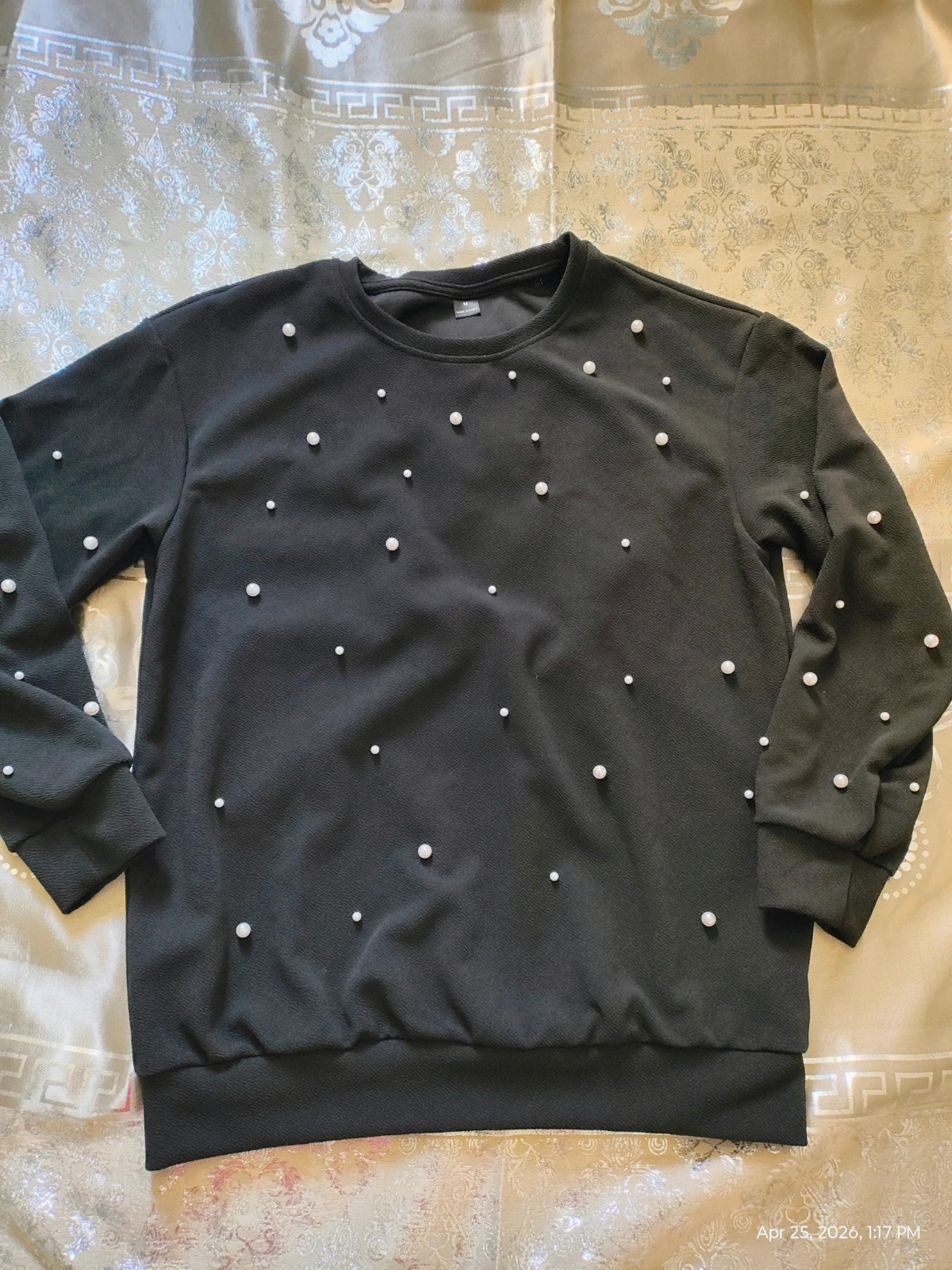 Faux pearl top for women M – taille M / 38 / 10 2